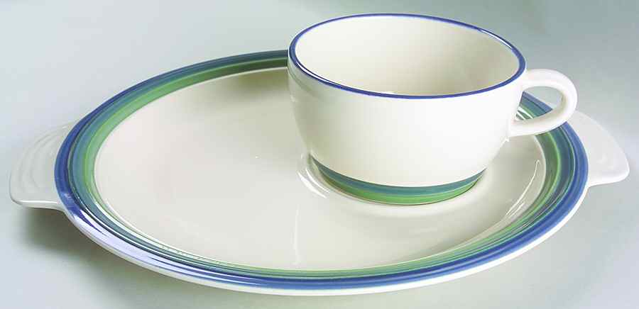 Ocean Breeze Snack Plate & Cup Set by Pfaltzgraff-1