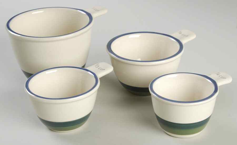 Ocean Breeze Measuring Cup Set (1 Cup,1/2 Cup,1/3 Cup,1/4 Cup) by Pfaltzgraff-1