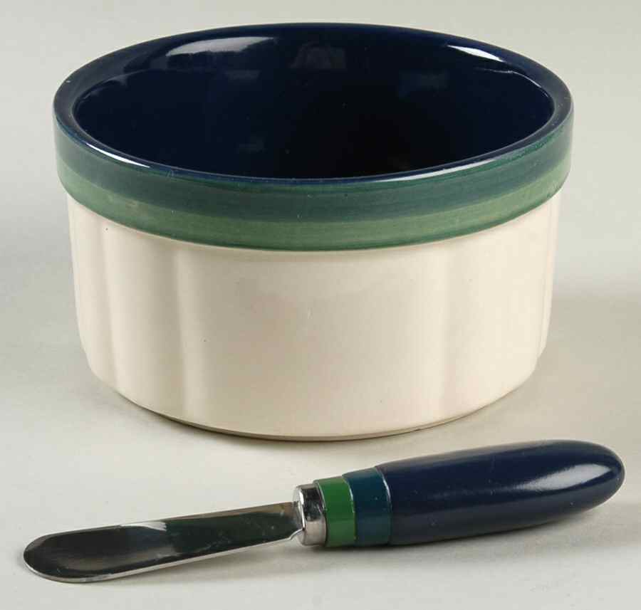Ocean Breeze Dip Bowl & Spreader Set by Pfaltzgraff-1