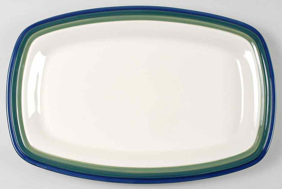 Ocean Breeze 16" Rectangular Barbeque Platter by Pfaltzgraff-1