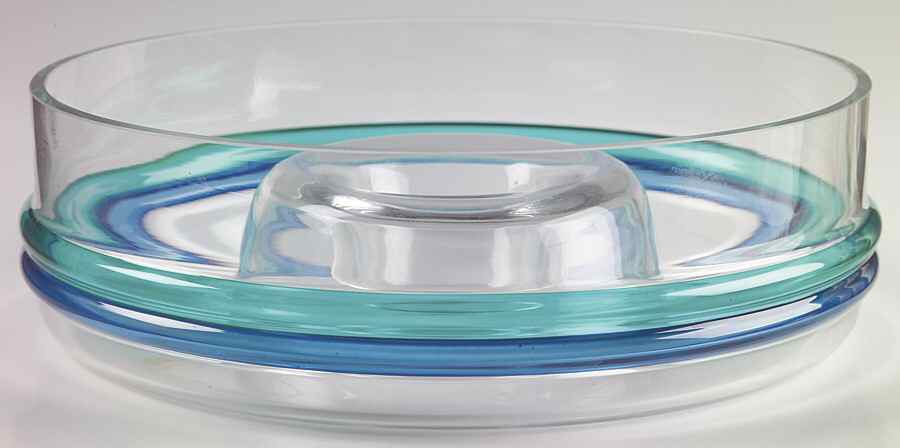 Ocean Breeze 1-Piece Glassware Chip and Dip Set by Pfaltzgraff-1