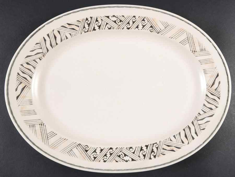 Origins 14" Oval Serving Platter by Pfaltzgraff-1