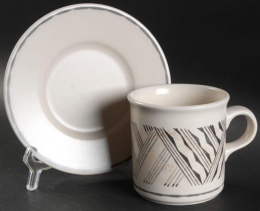 Origins Flat Cup & Saucer Set by Pfaltzgraff-1