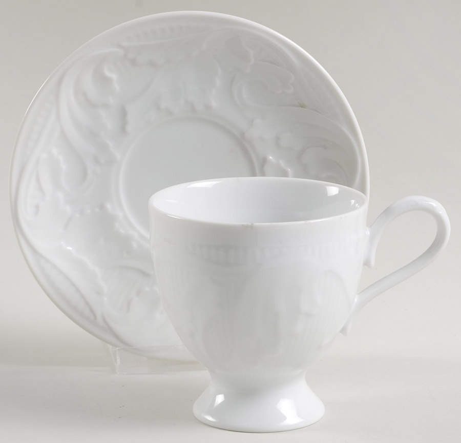 Pageantry Footed Cup & Saucer Set by Pfaltzgraff-1