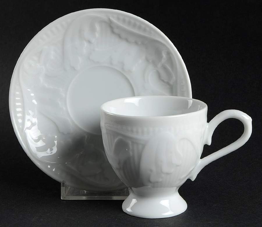 Pageantry Footed Demitasse Cup & Saucer Set by Pfaltzgraff-1