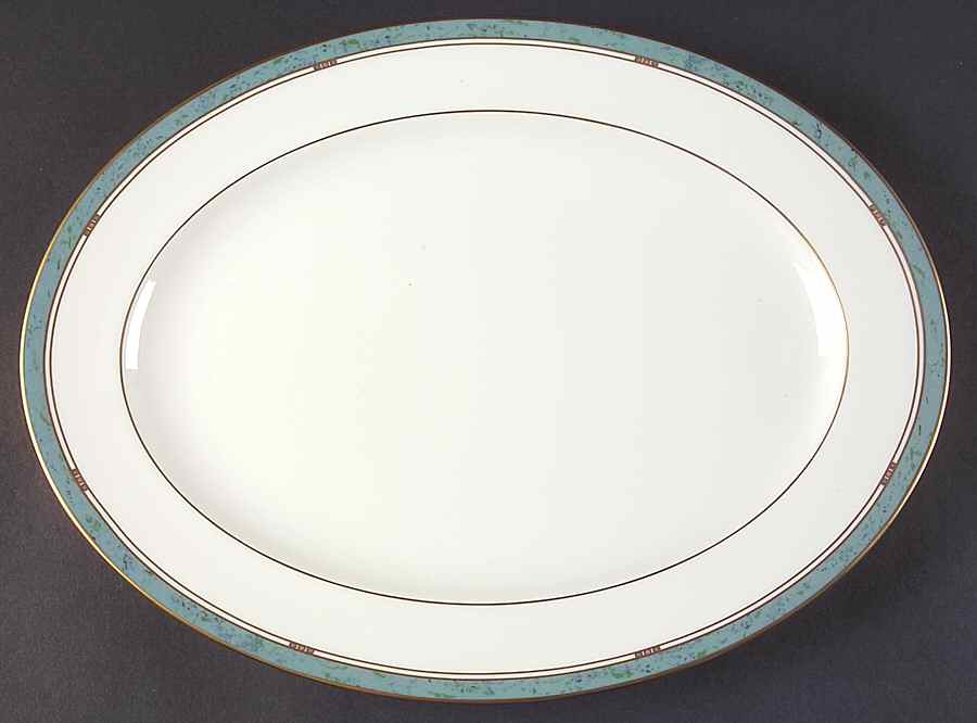 Patina 14" Oval Serving Platter by Pfaltzgraff-1