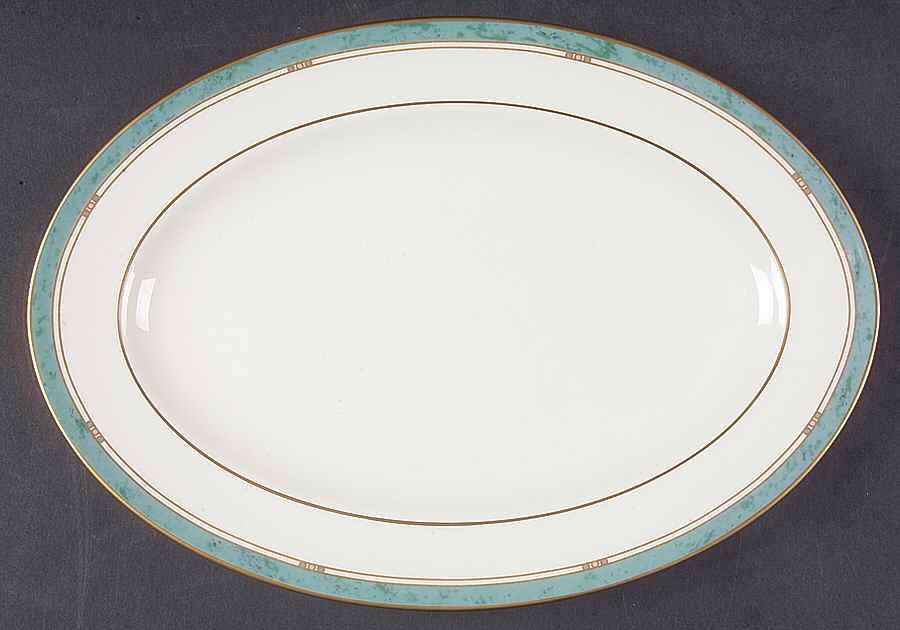 Patina 11" Oval Serving Platter by Pfaltzgraff-1