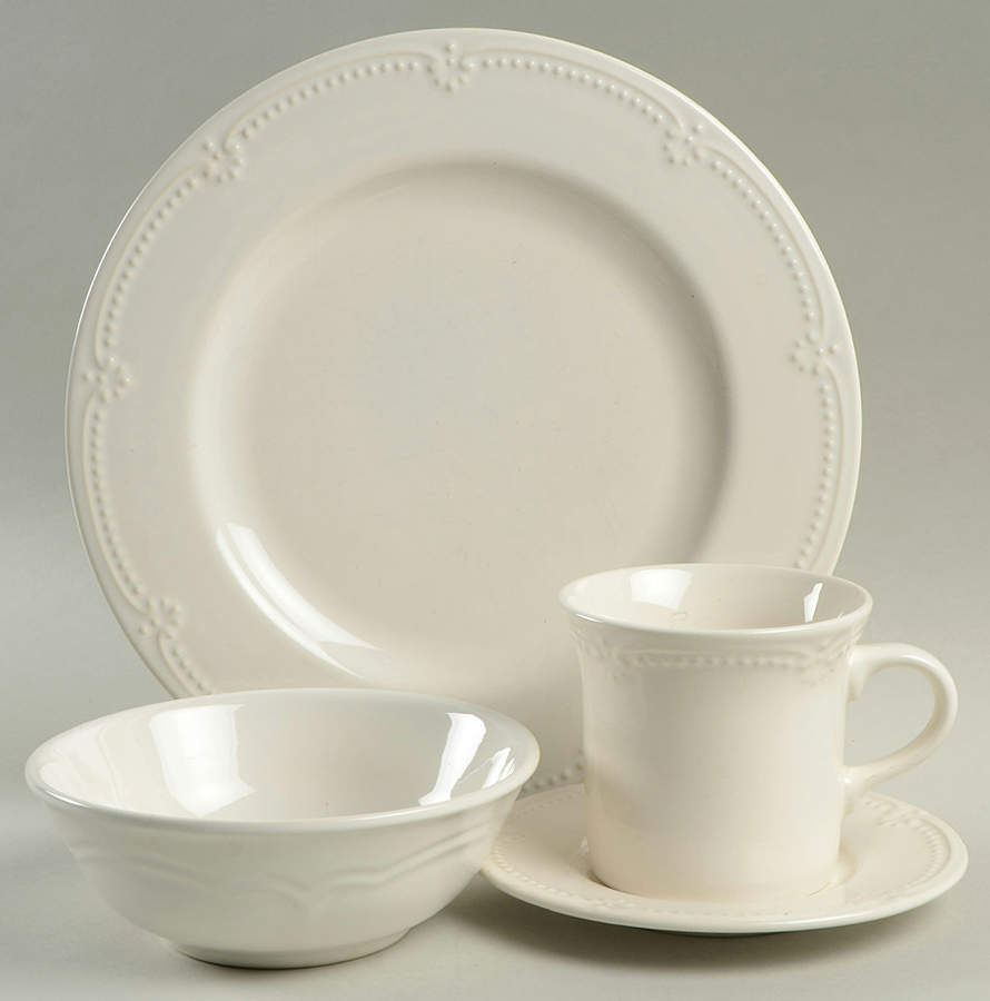 Pearl Brocade 4 Piece Place Setting by Pfaltzgraff-1