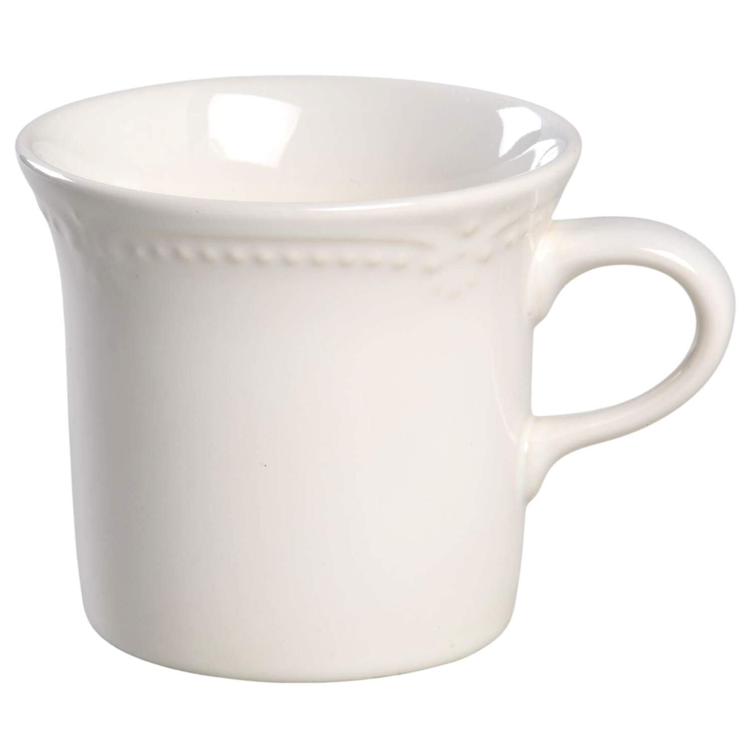 Pearl Brocade Flat Cup by Pfaltzgraff-1