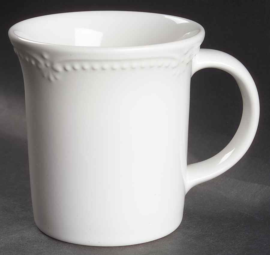 Pearl Brocade Mug by Pfaltzgraff-1