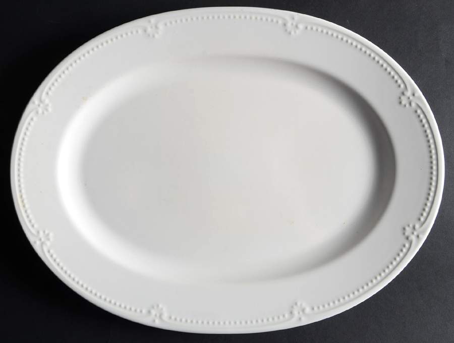 Pearl Brocade 14" Oval Serving Platter by Pfaltzgraff-1
