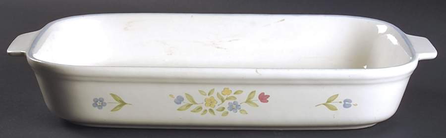Perennials (Medley Collection) 14" Rectangular Baker by Pfaltzgraff-1