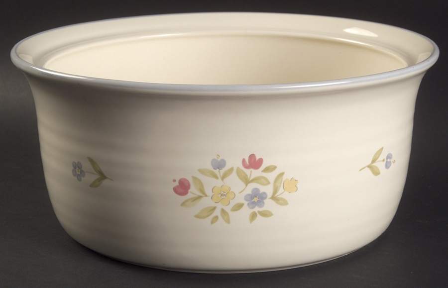 Perennials (Medley Collection) 2 Qt Round Covered Casserole No Lid by Pfaltzgraff-1