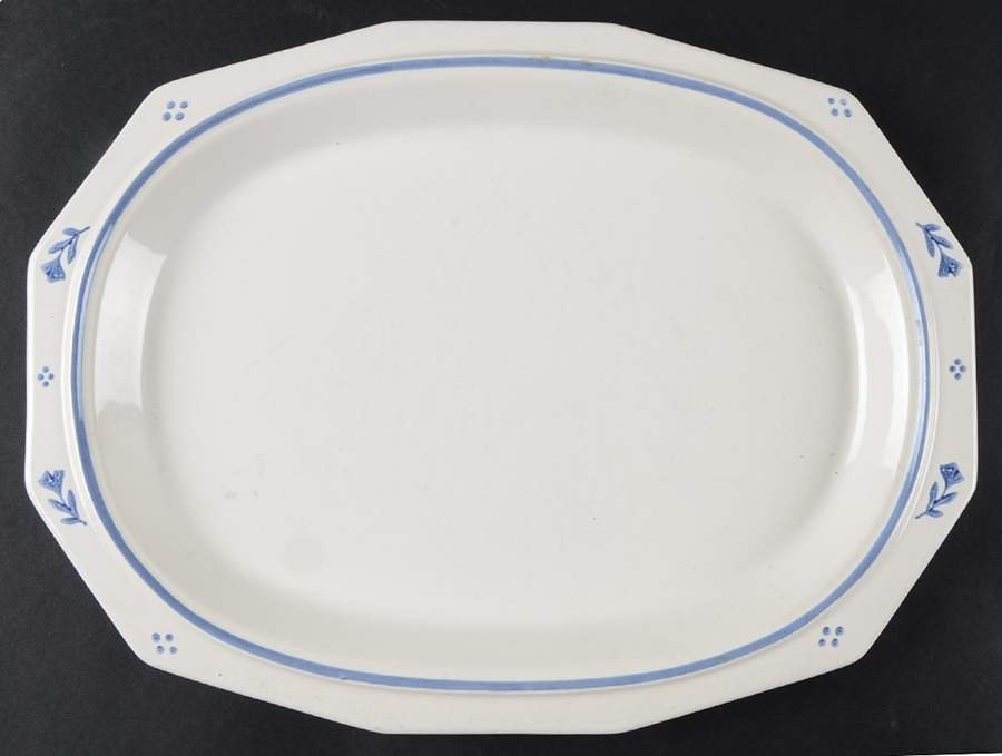 Perennials (Cottage Collection) 14" Oval Serving Platter by Pfaltzgraff-1