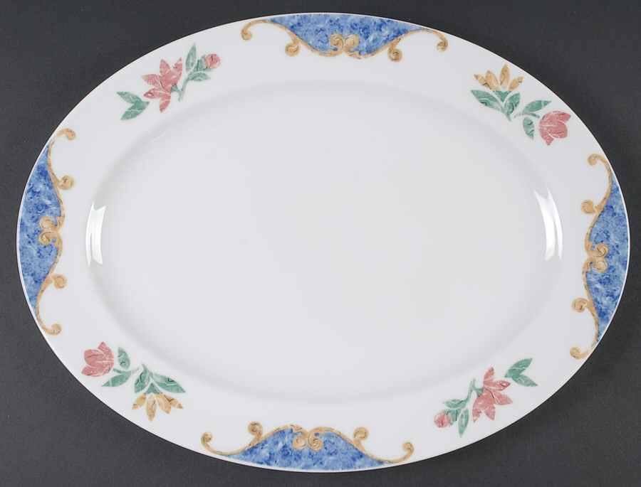 Pietra 14" Oval Serving Platter by Pfaltzgraff-1