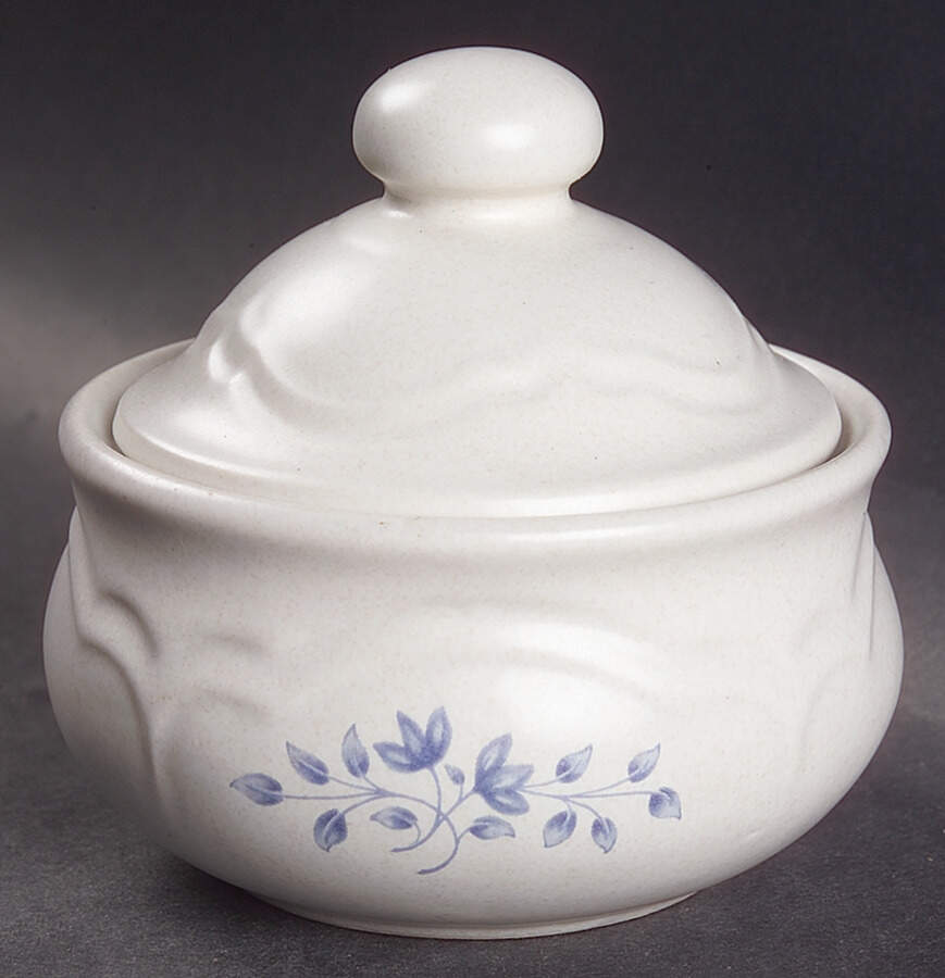 Poetry Matte Sugar Bowl & Lid by Pfaltzgraff-1