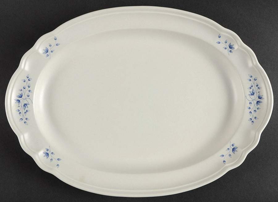 Poetry Matte 14" Oval Serving Platter by Pfaltzgraff-1