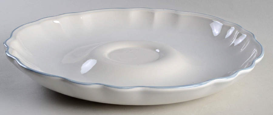 Poetry Glossy Chip Bowl/Plate for Chip & Dip Set by Pfaltzgraff-1