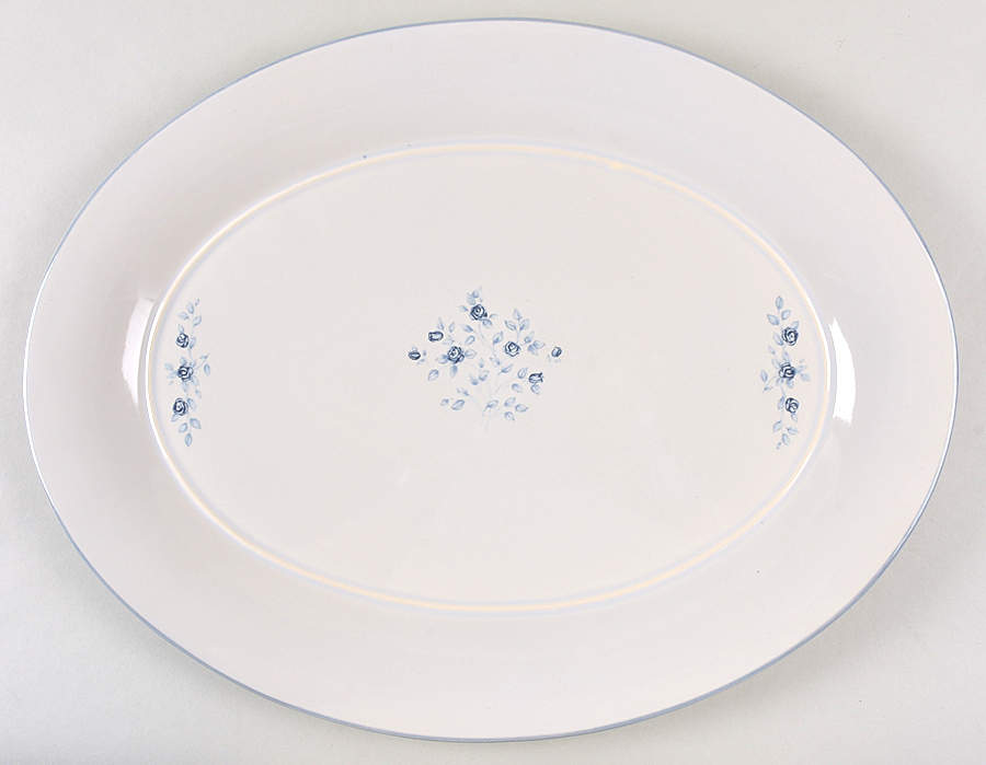 Poetry Glossy 18" Oval Serving Platter by Pfaltzgraff-1