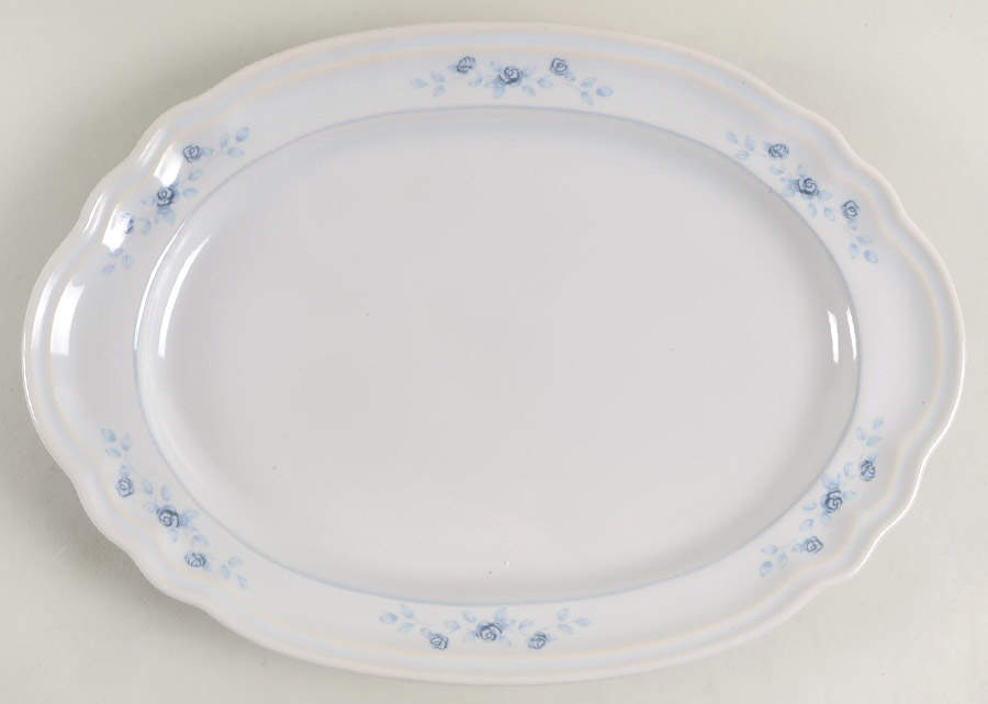 Poetry Glossy 13" Oval Serving Platter by Pfaltzgraff-1