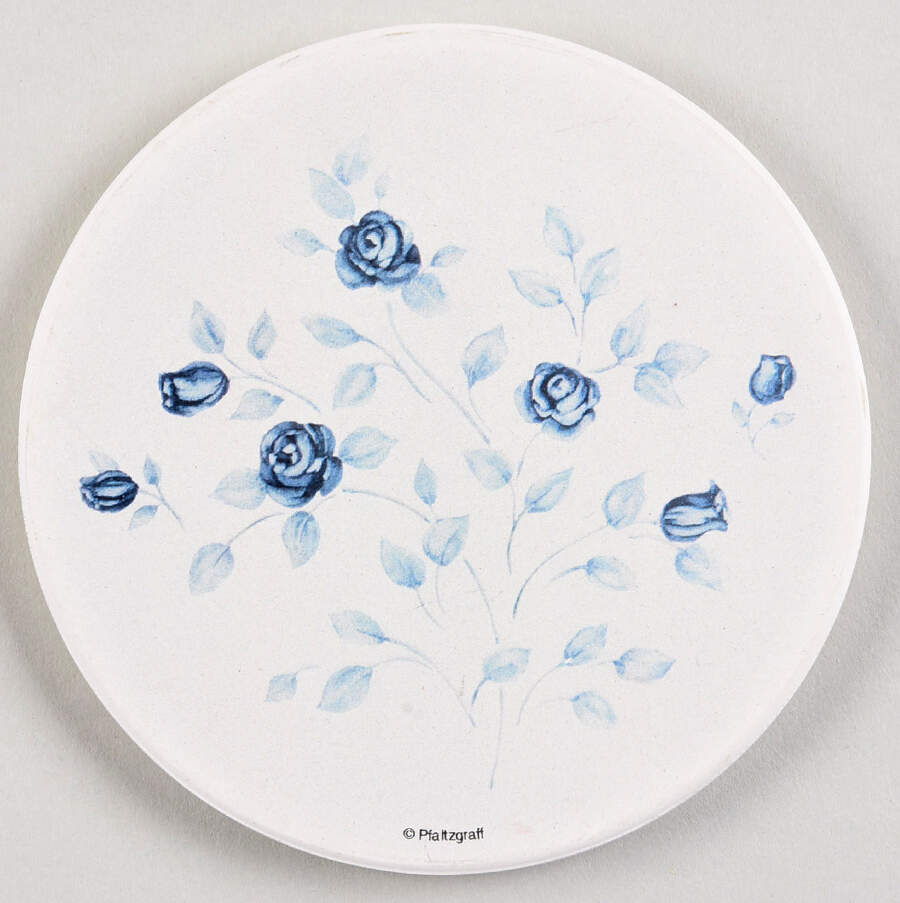 Poetry Glossy Round (Thirsty) Stone Coaster by Pfaltzgraff-1