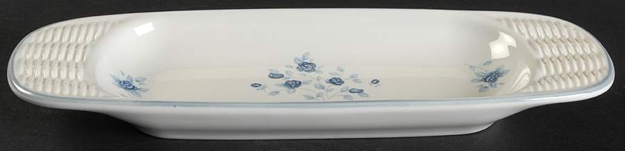 Poetry Glossy Oblong Basketweave Tray by Pfaltzgraff-1