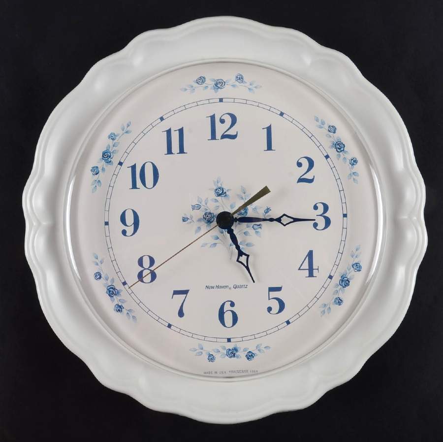 Poetry Glossy Hanging Wall Clock by Pfaltzgraff-1