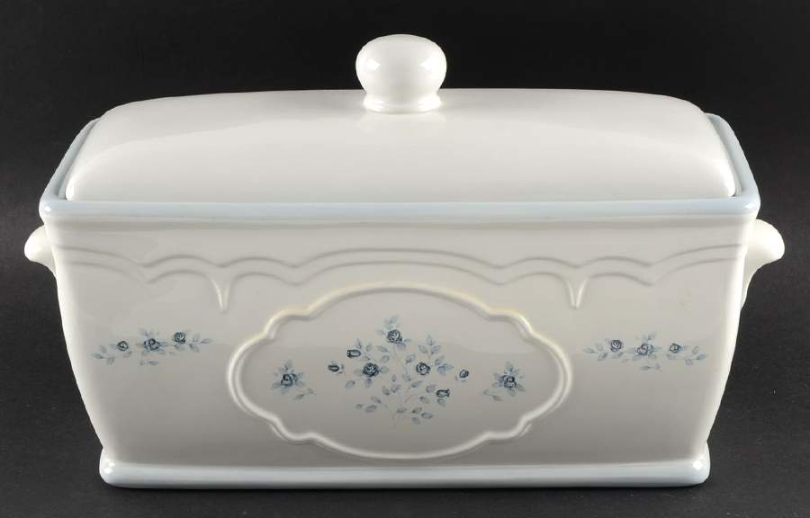 Poetry Glossy Bread Box & Lid by Pfaltzgraff-1