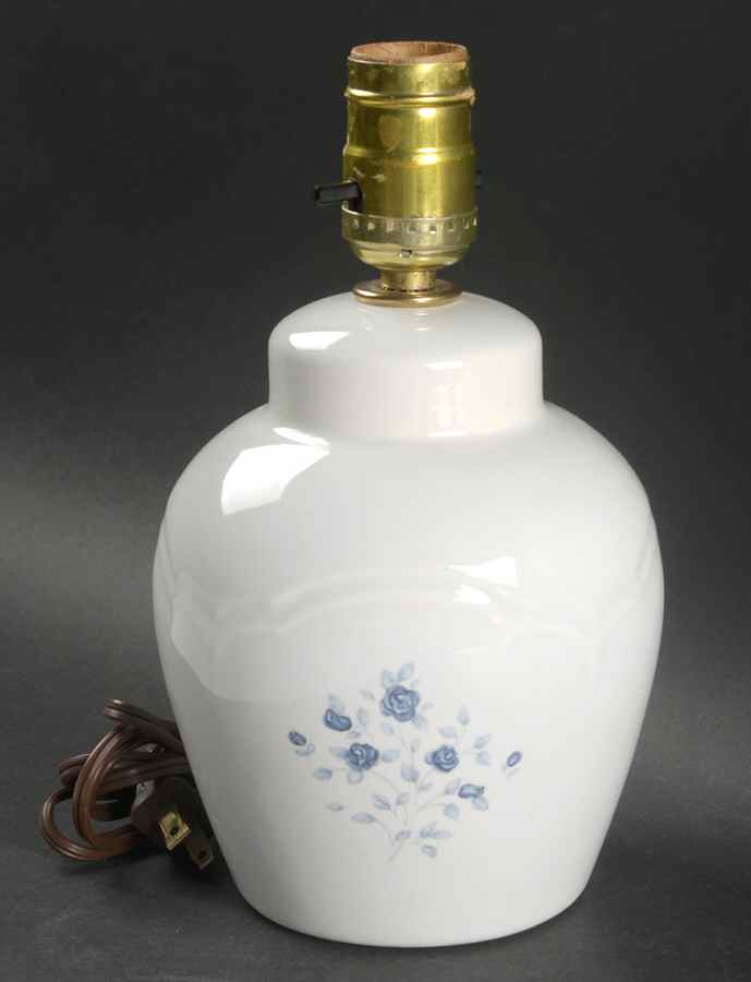 Poetry Glossy Electric Lamp No Shade by Pfaltzgraff-1