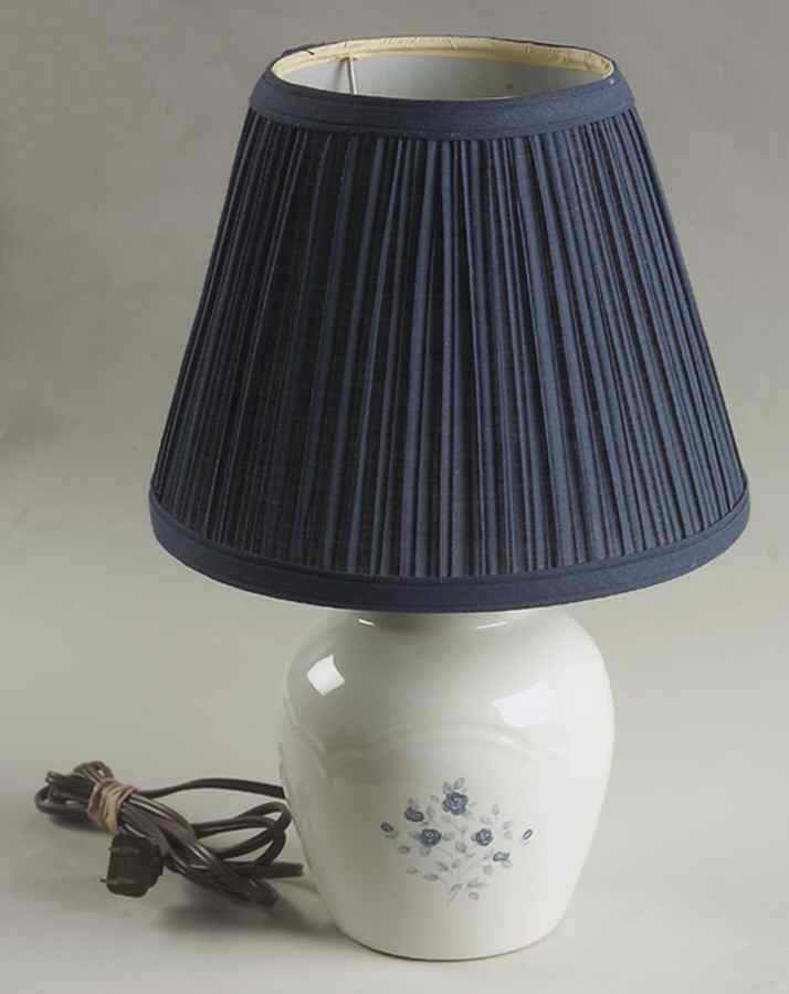 Poetry Glossy Electric Lamp & Shade by Pfaltzgraff-1