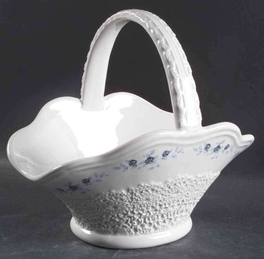Poetry Glossy Sculpted Basket by Pfaltzgraff-1