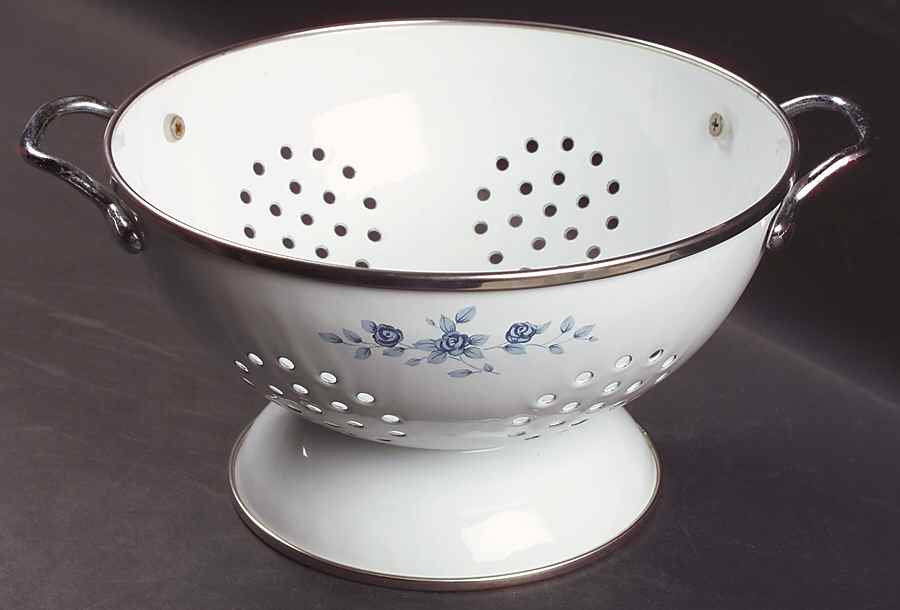 Poetry Glossy Metal Colander by Pfaltzgraff-1