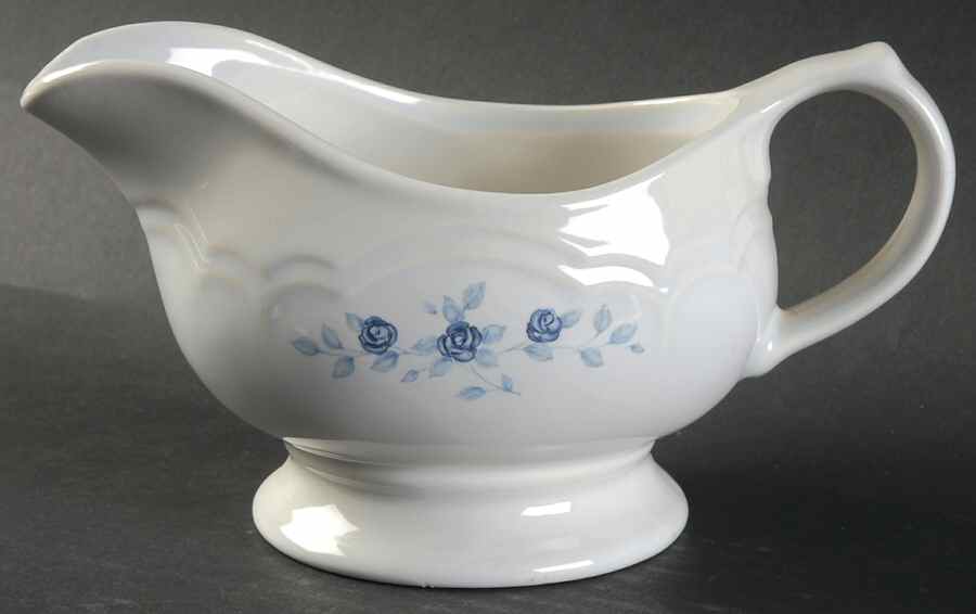 Poetry Glossy Round Gravy Boat by Pfaltzgraff-1