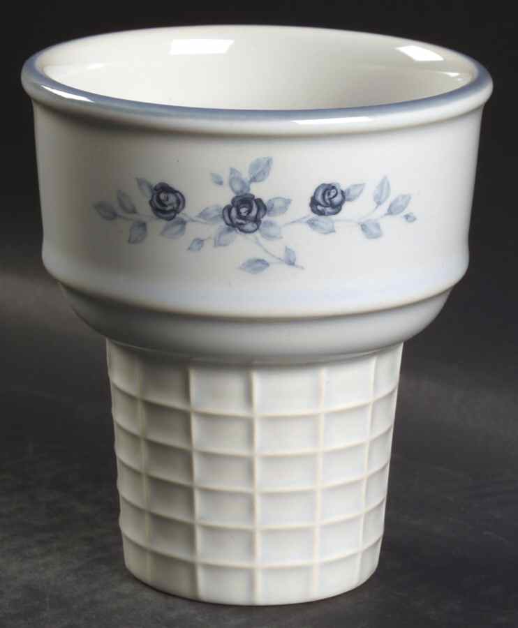 Poetry Glossy Ice Cream Cone Shaped Dish by Pfaltzgraff-1