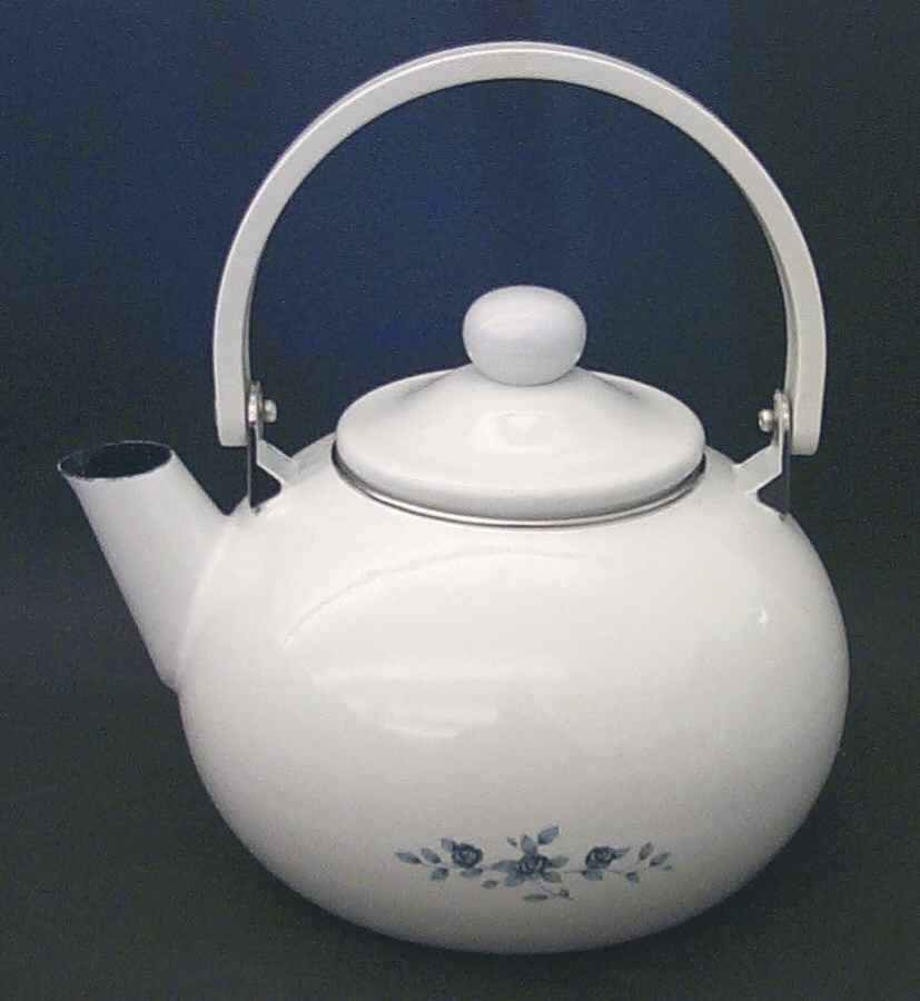 Poetry Glossy Metal Kettle & Lid by Pfaltzgraff-1