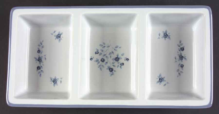 Poetry Glossy 3 Part Rectangular Divided Server by Pfaltzgraff-1