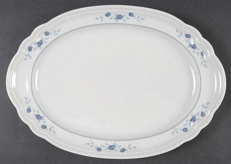 Poetry Glossy 12" Oval Serving Platter by Pfaltzgraff-1