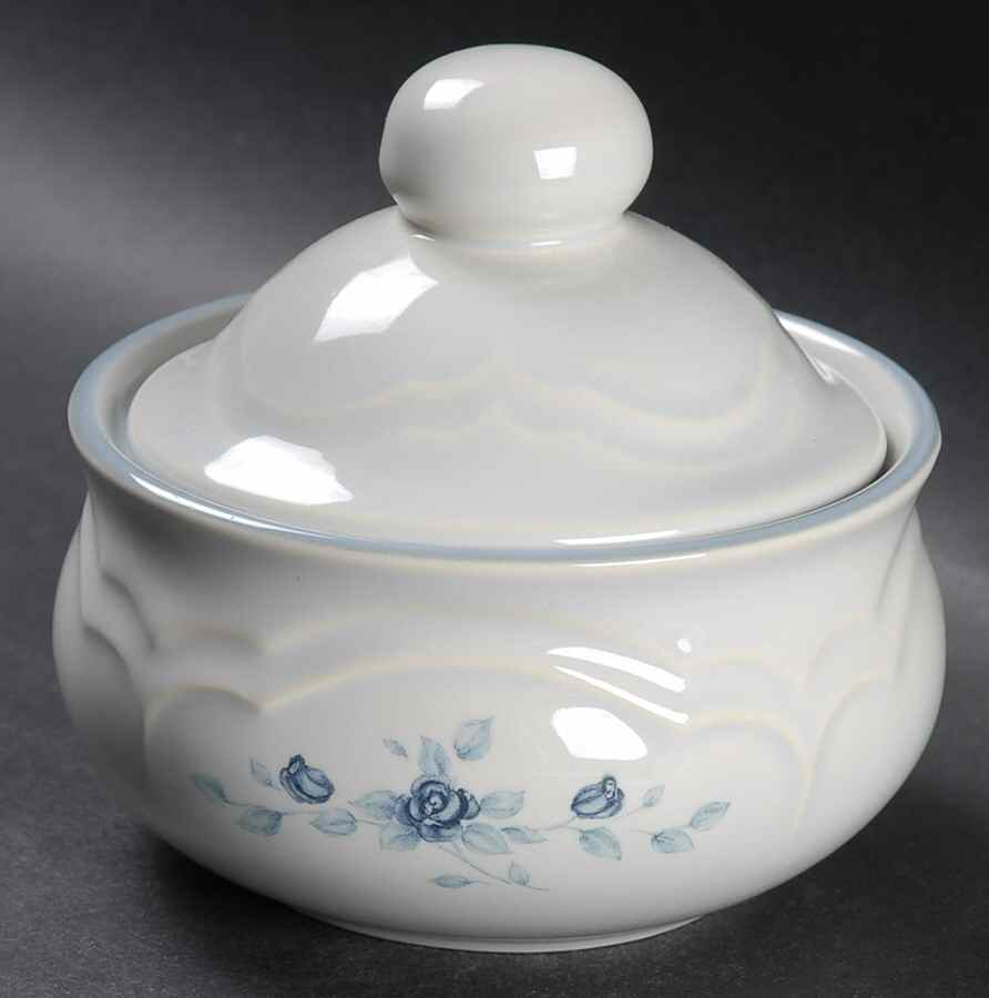 Poetry Glossy Sugar Bowl & Lid by Pfaltzgraff-1