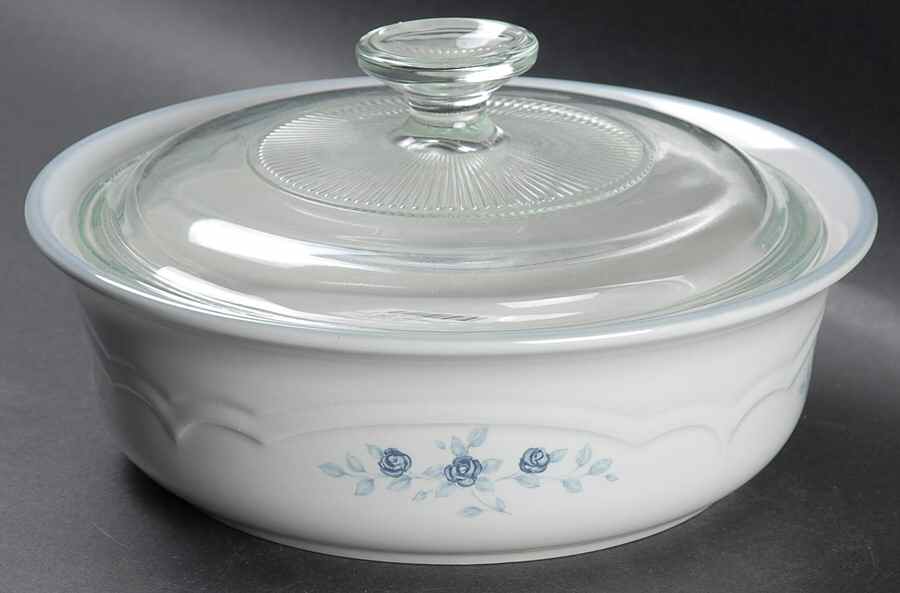 Poetry Glossy 1 Qt Round Covered Casserole by Pfaltzgraff-1