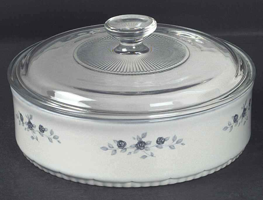 Poetry Glossy 1.5 Quart Round Covered Baker by Pfaltzgraff-1