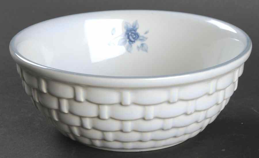 Poetry Glossy 5" Wicker Bowl by Pfaltzgraff-1