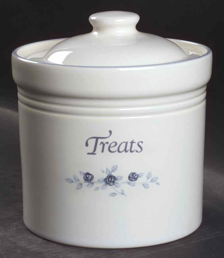 Poetry Glossy Treat Jar & Lid by Pfaltzgraff-1
