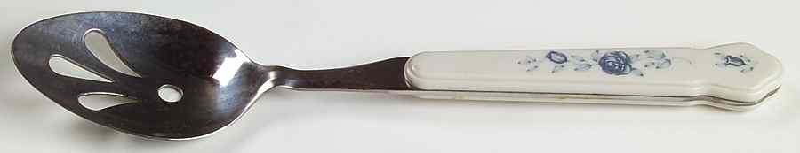 Poetry Glossy Pierced Tablespoon (Serving Spoon) by Pfaltzgraff-1