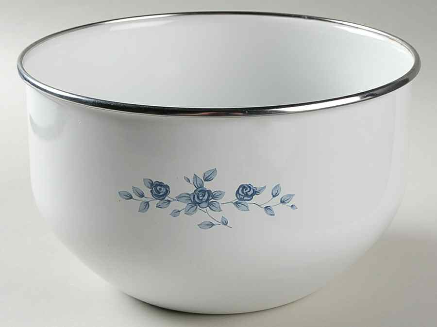 Poetry Glossy 7" Metal Bowl & Plastic Lid by Pfaltzgraff-1
