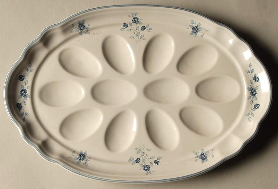 Poetry Glossy Deviled Egg Plate by Pfaltzgraff-1