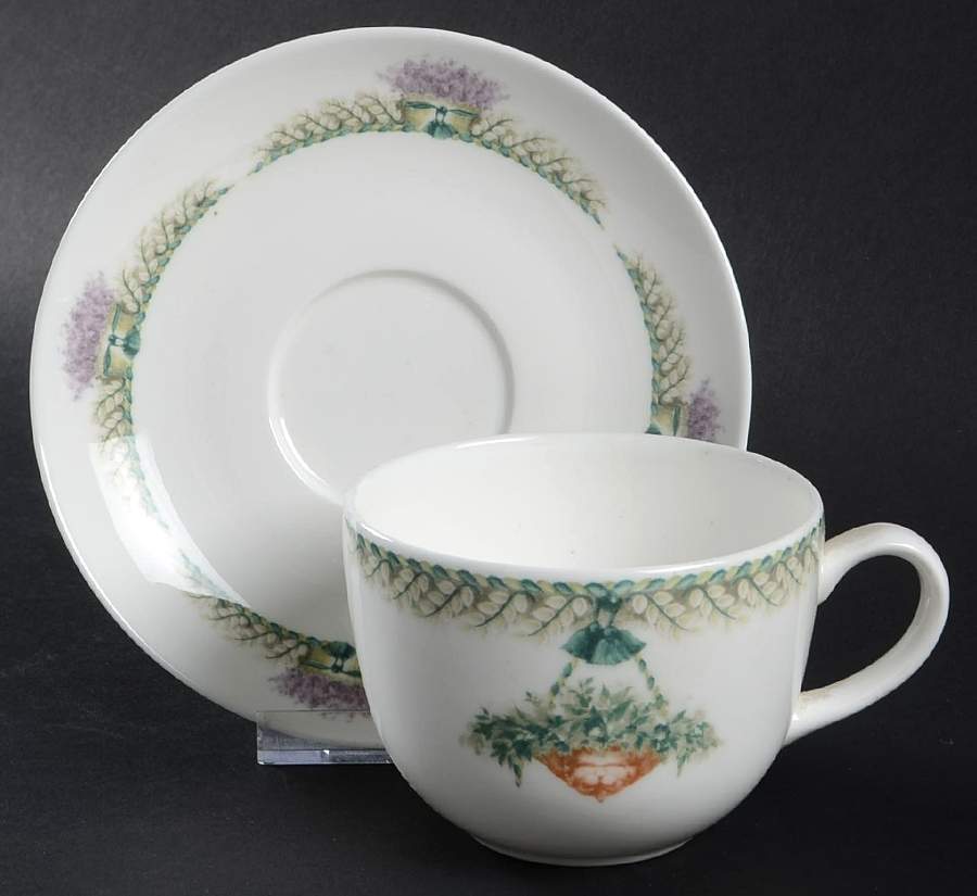Portico Flat Cup & Saucer Set by Pfaltzgraff-1