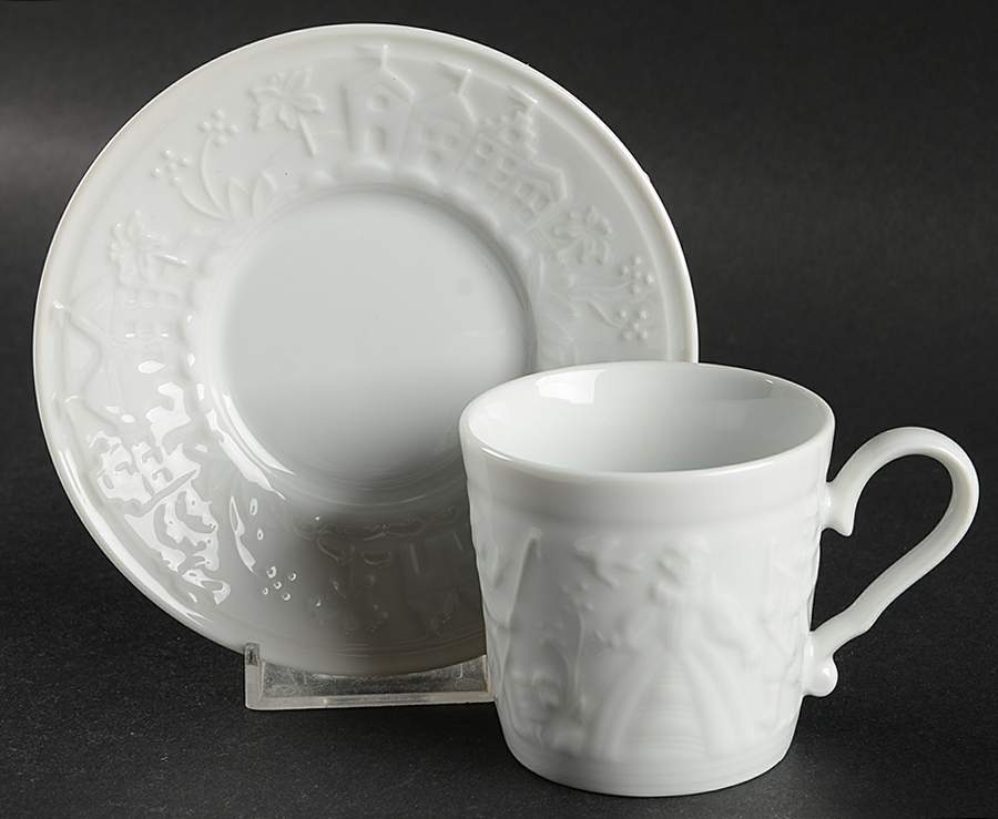 Procession Flat Demitasse Cup & Saucer Set by Pfaltzgraff-1