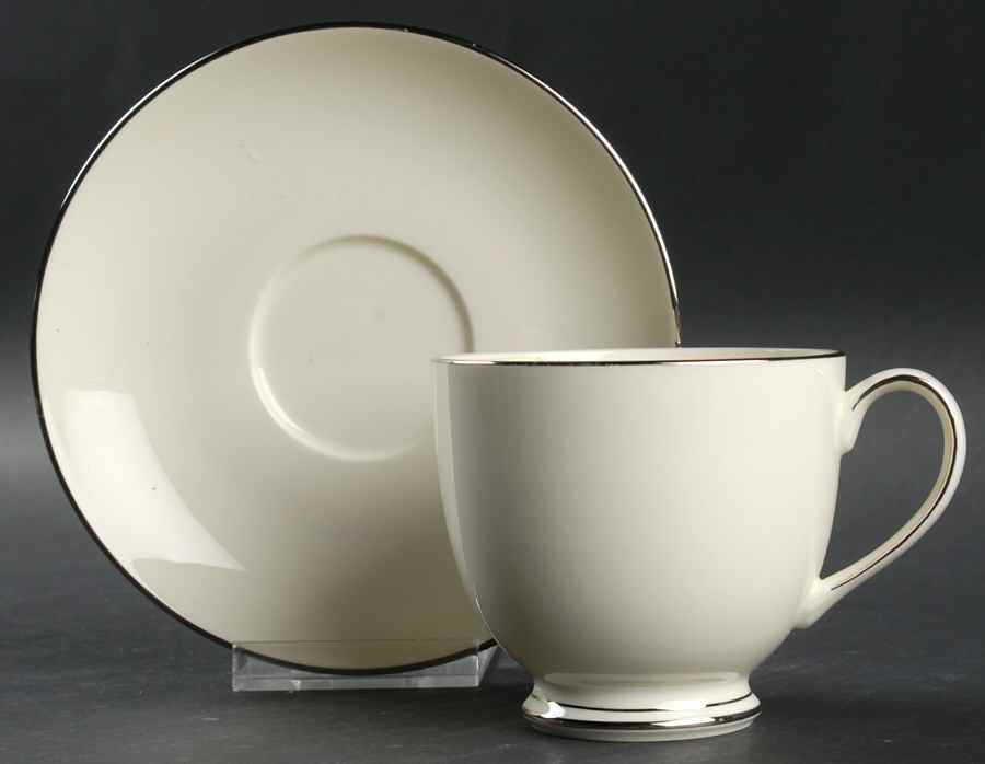 Rebecca Footed Cup & Saucer Set by Pfaltzgraff-1