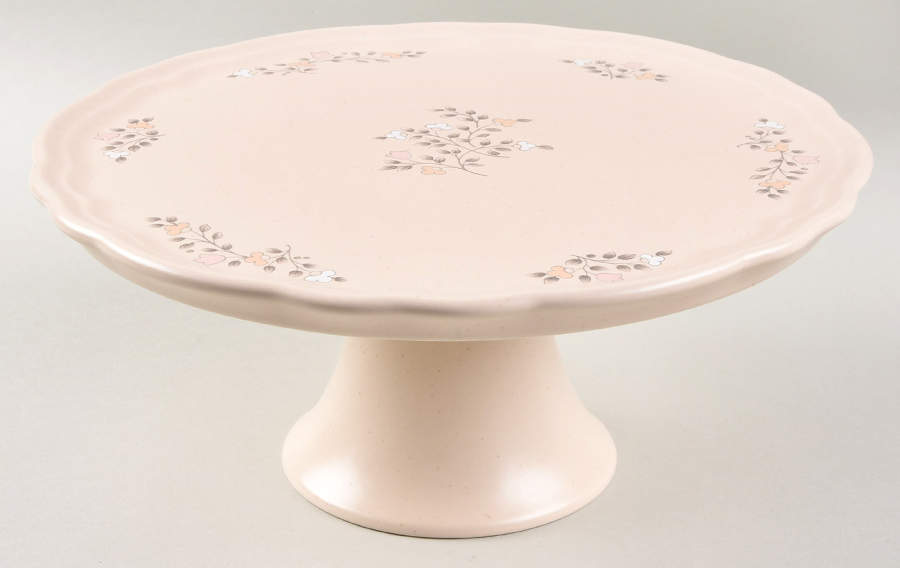 Remembrance 9" Diameter Pedestal Cake Stand by Pfaltzgraff-1