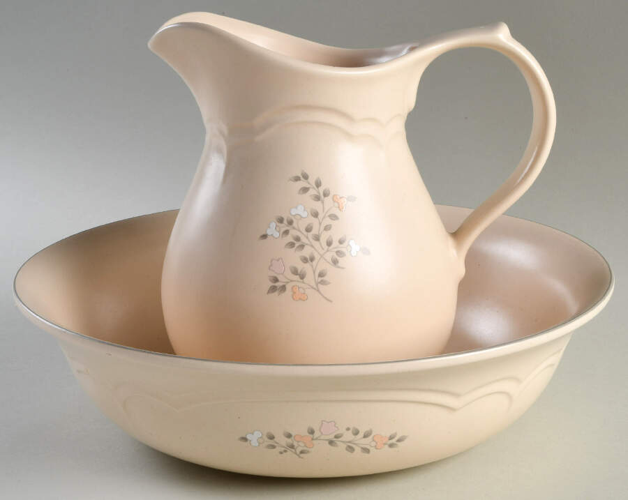 Remembrance 32 Oz Pitcher & Bowl Set by Pfaltzgraff-1